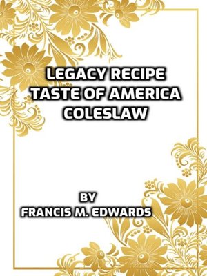 cover image of Legacy Recipe Taste of America Coleslaw
